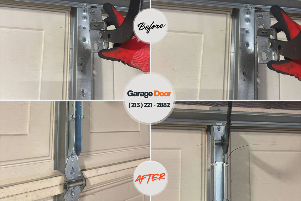 Before and after: garage door repair Stormstown, PA